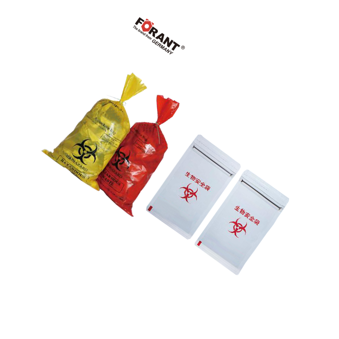 FORANT/泛特 黄色平口PE材质医疗废物包装袋 60*70cm(黄色手提) 否 99900652 1卷