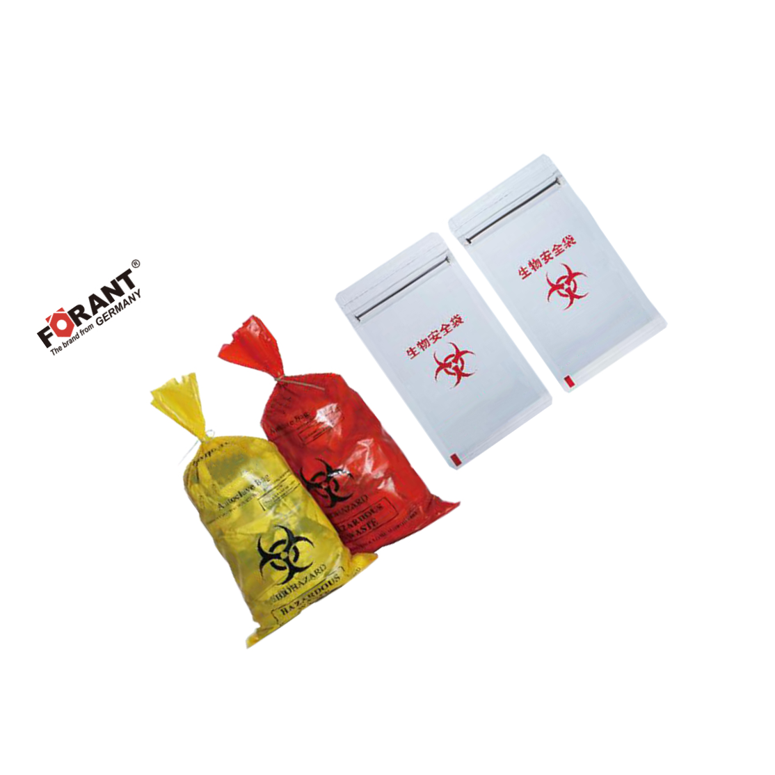 FORANT/泛特 黄色平口PE材质医疗废物包装袋 60*70cm(黄色手提) 否 99900652 1卷