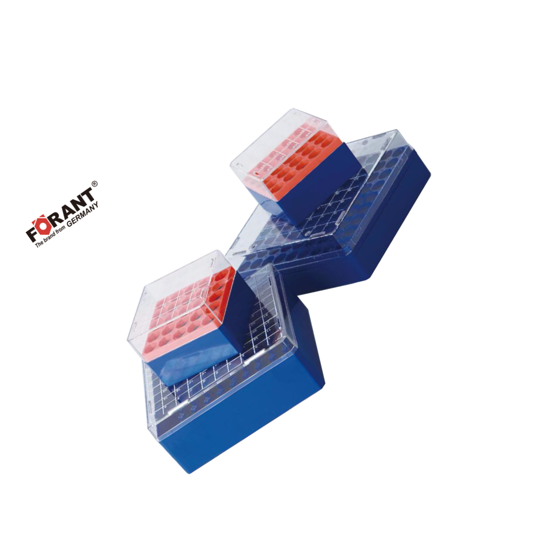 FORANT/泛特 PC可液氮环境使用100孔冷冻管盒 100孔(1.8/2.0mL适用) 99900856 1袋