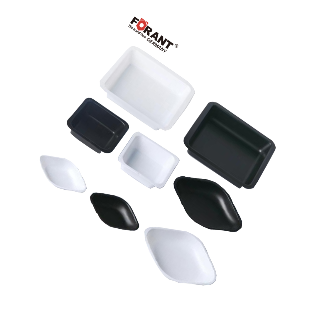 FORANT/泛特 中菱黑色袋装菱形塑料称量盘 中号 黑色 否 99900913 1袋