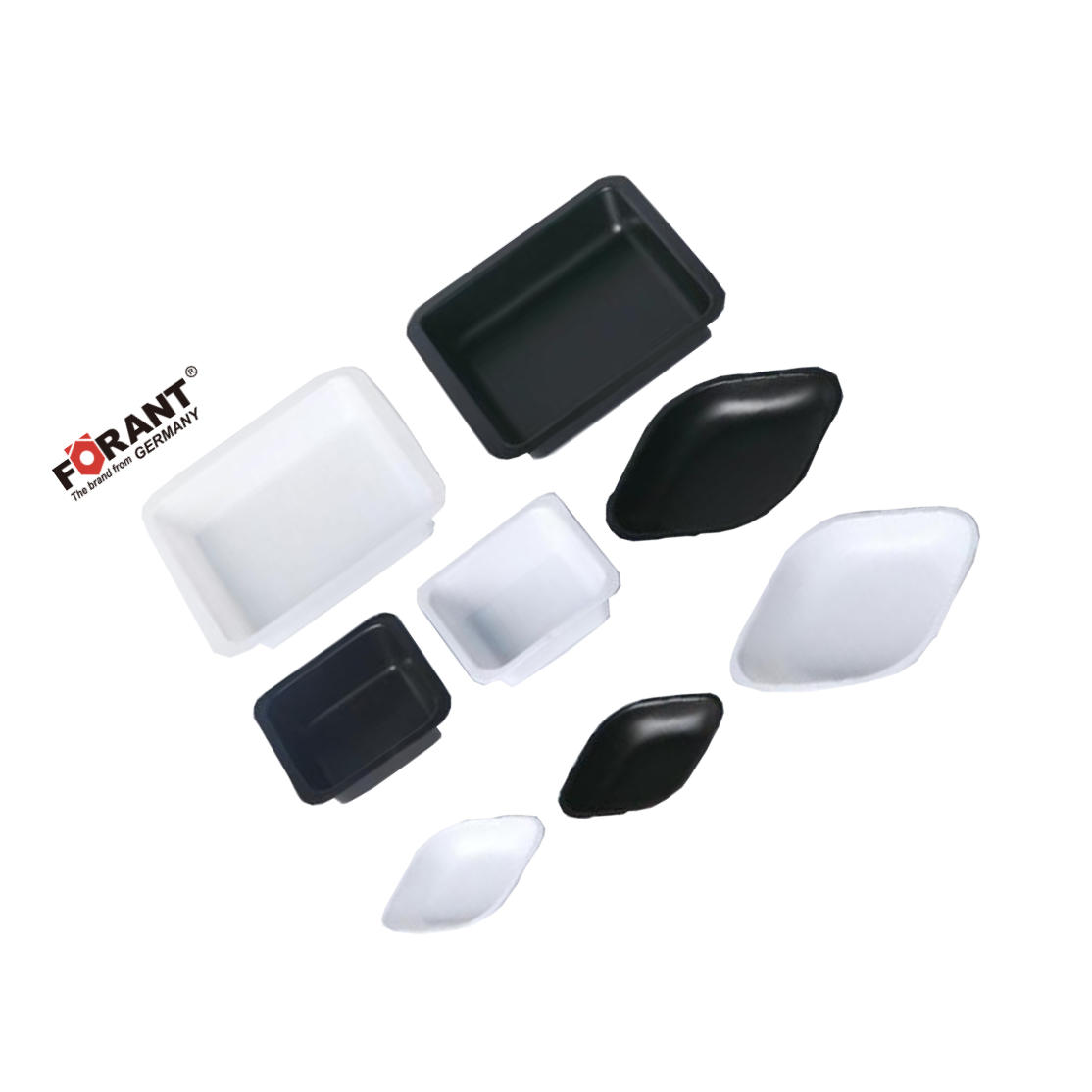 FORANT/泛特 中菱黑色袋装菱形塑料称量盘 中号 黑色 否 99900913 1袋