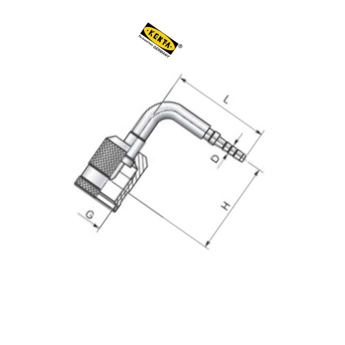 KENTA/克恩达 测压软管母螺纹接头 螺纹接头 M12*1.25 KT9-2020-285 1个
