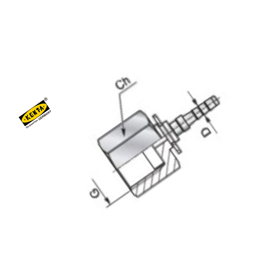 KENTA/克恩达 压力表螺纹接头 螺纹接头 1/2"-14NPTF  KT9-2020-310 1个