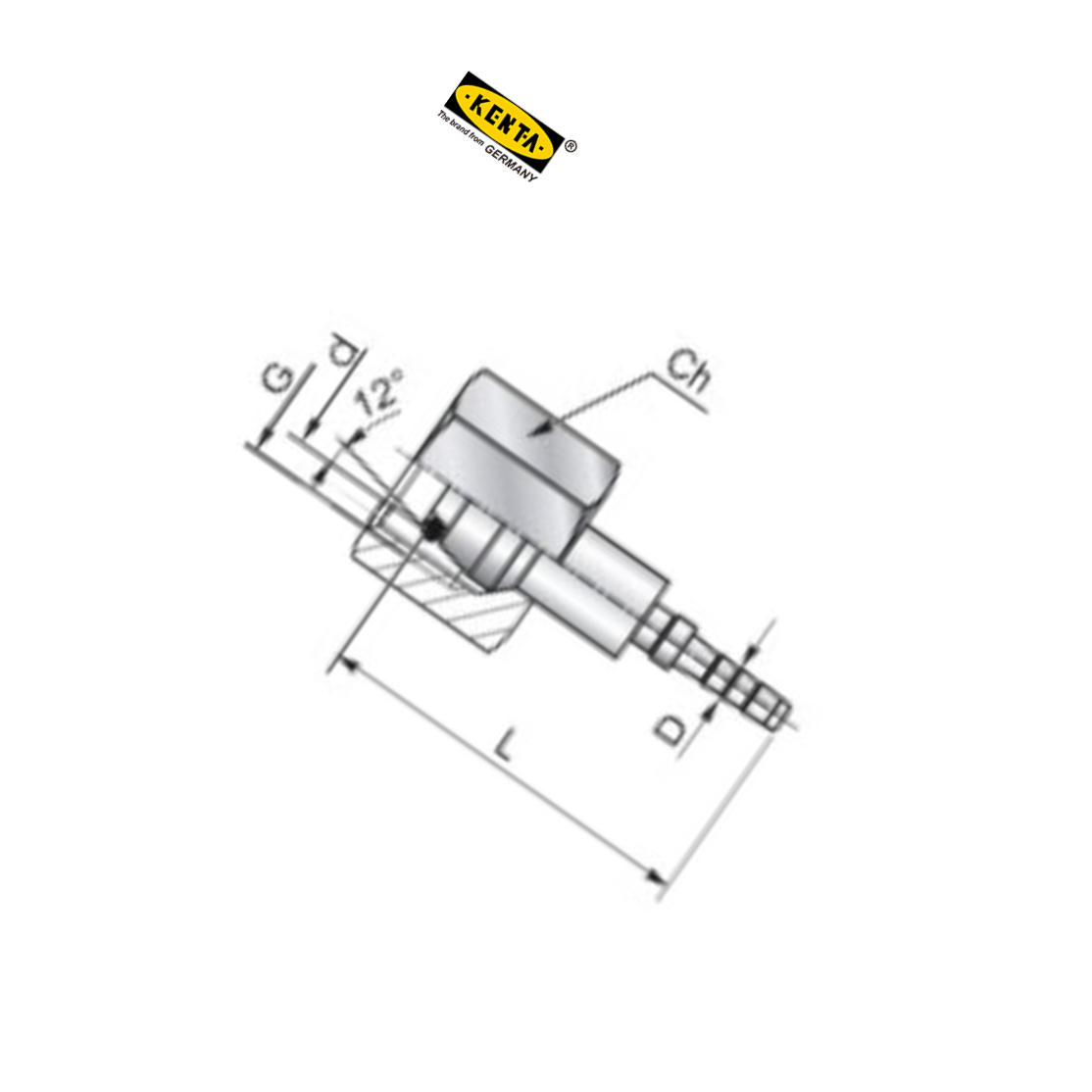 KENTA/克恩达 活动螺母连接24°接头 接头 M18*1.5 KT9-2020-320 1个