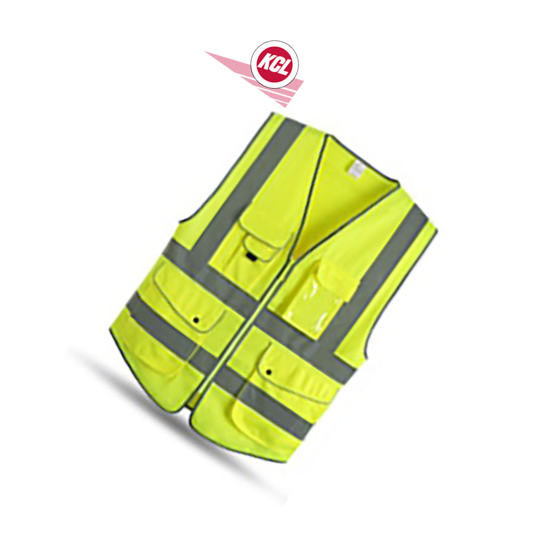KCL/可兹尔 高亮达标反光条背心 S码 荧光黄 SL16-100-269 1件