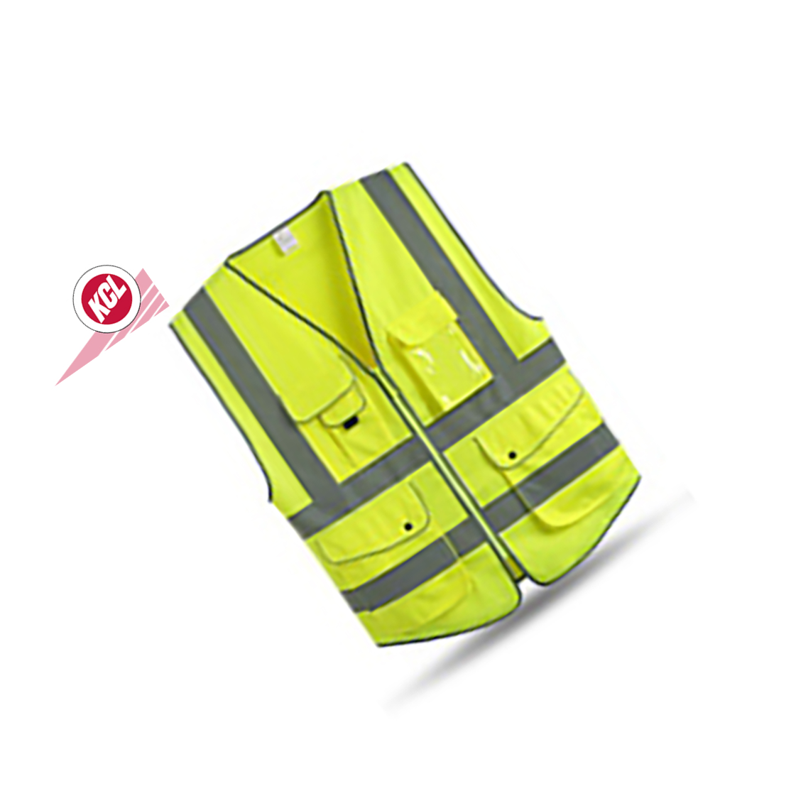 KCL/可兹尔 高亮达标反光条背心 S码 荧光黄 SL16-100-269 1件