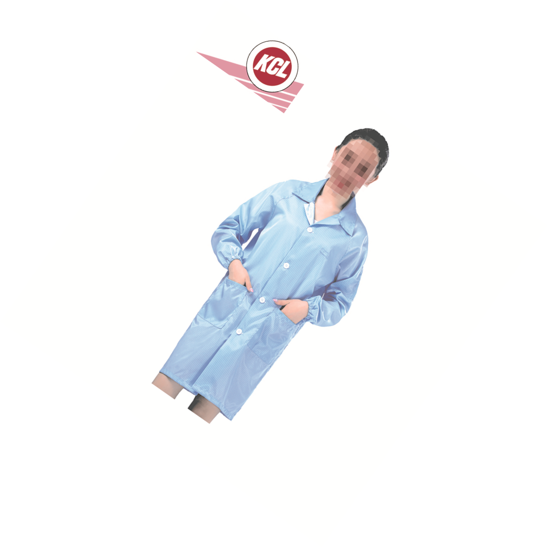 KCL/可兹尔 防静电翻领大褂 蓝色 复合纺传导层尼龙 是 SL16-100-537 1件