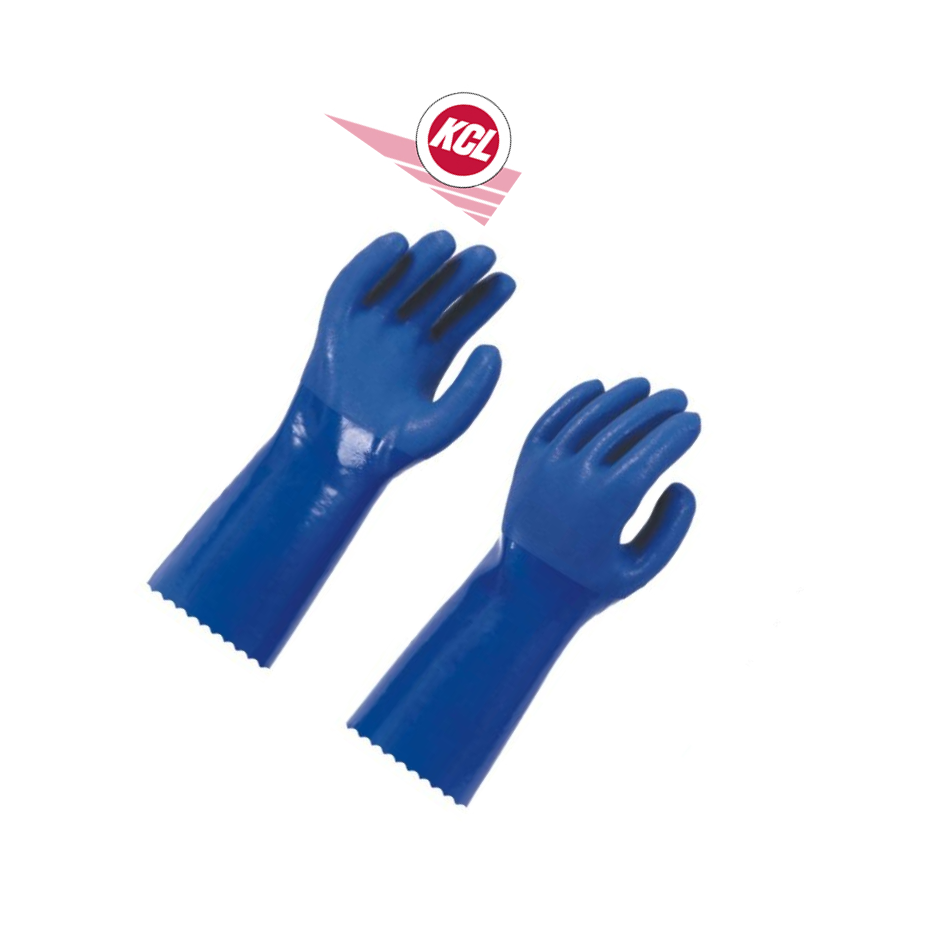 KCL/可兹尔 PVC耐油手套  蓝色 L 35cm SL16-100-572 1副