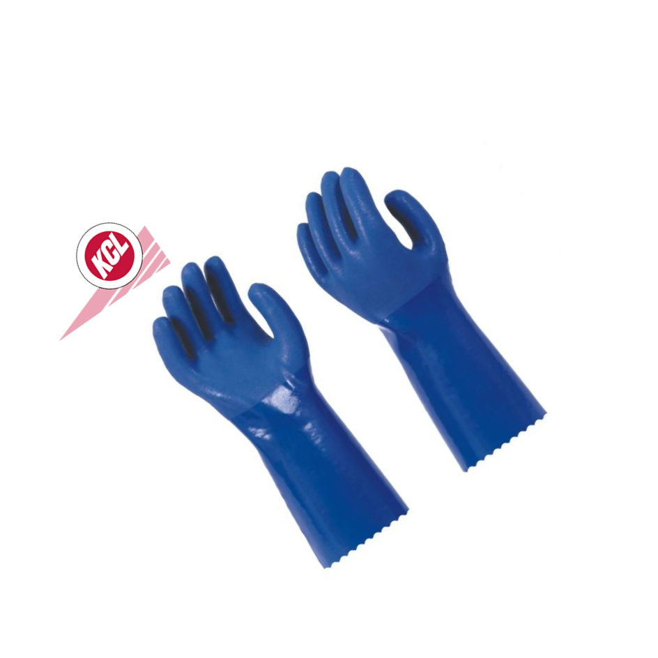 KCL/可兹尔 PVC耐油手套  蓝色 2XL 35cm SL16-100-574 1副