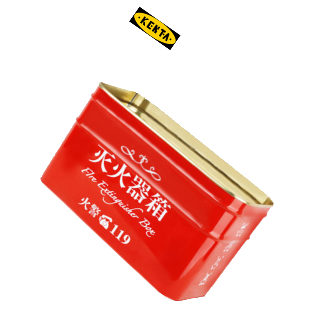 KENTA/克恩达 灭火器箱子半截箱款 长31.8cm，宽17.8cm，高18.5cm 不锈钢 19-119-65 1件