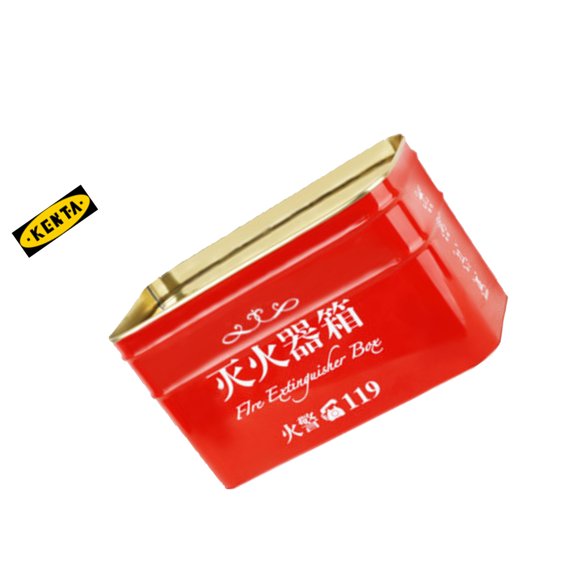 KENTA/克恩达 灭火器箱子半截箱款 长31.8cm，宽17.8cm，高18.5cm 不锈钢 19-119-65 1件