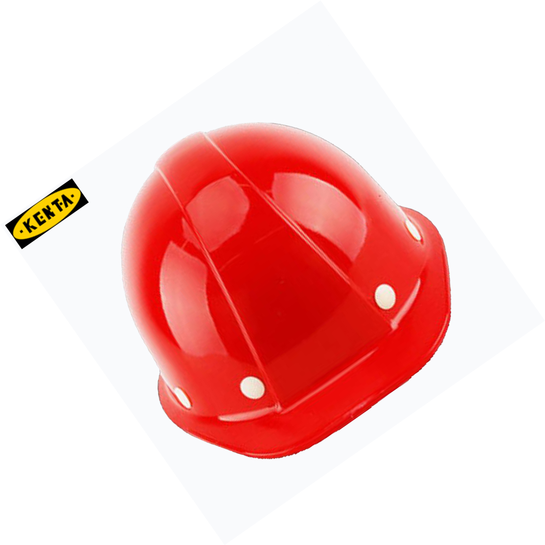 KENTA/克恩达 消防PE-Y红色一字玻璃钢型安全帽 塑料 红色 是 19-119-985 1件
