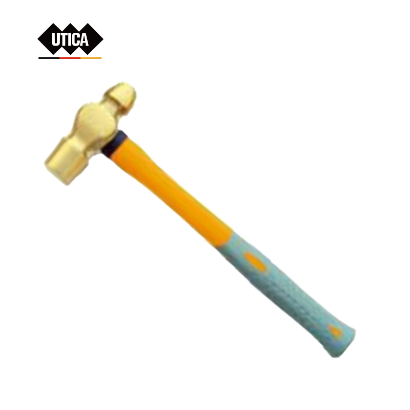UTICA/优迪佧 黄铜塑柄奶头锤 黄铜 230g 300mm 本色 GE70-400-1279 1个