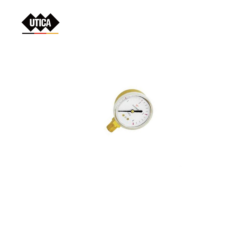 UTICA/优迪佧 压力表 径向 2"(50mm) 4Mpa 铁壳喷塑 径向 1/4“NPT 2.5 GE70-400-1855 1件