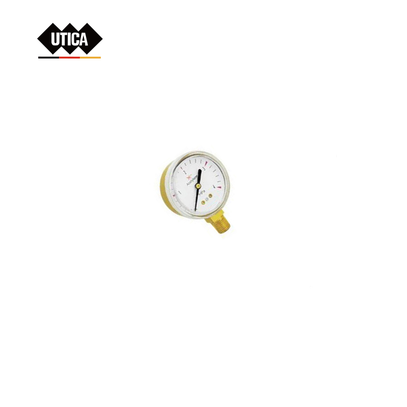 UTICA/优迪佧 压力表 径向 2"(50mm) 4Mpa 铁壳喷塑 径向 1/4“NPT 2.5 GE70-400-1855 1件