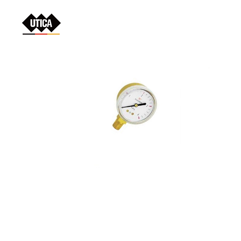 UTICA/优迪佧 压力表 径向 2"(50mm) 4Mpa  铁壳喷塑 径向 1/4“NPT 2.5 否 GE70-400-1916 1件