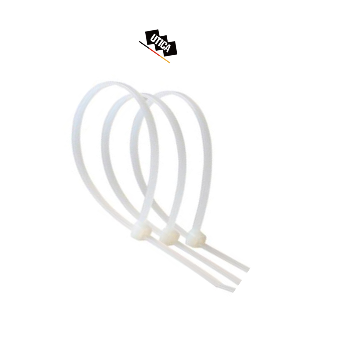 UTICA/优迪佧 自锁式扎带 CV系列 200mm 4.5mm 50mm 22Kg 白色 自锁式扎线带  尼龙 66 GE70-400-2496 1包