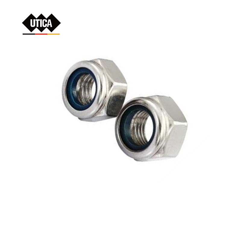 UTICA/优迪佧 尼龙防松螺母 DIN985 不锈钢316 本色 尼龙防松螺母 M16 粗牙 2 正牙 尼龙锁紧螺母 GE70-400-2550 1包