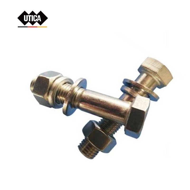 UTICA/优迪佧 半牙外六角螺栓带标准螺母平垫弹垫 DIN931 不锈钢304 本色  M20-2.5 GE70-400-2986 1包