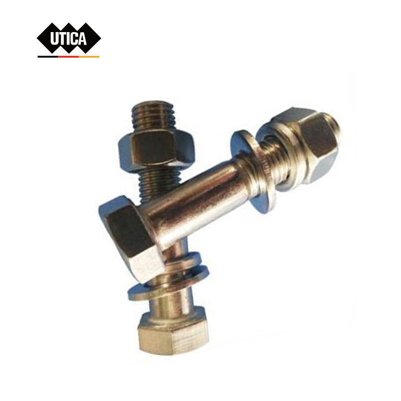 UTICA/优迪佧 半牙外六角螺栓带标准螺母平垫弹垫 DIN931 不锈钢304 本色  M20-2.5 GE70-400-2986 1包