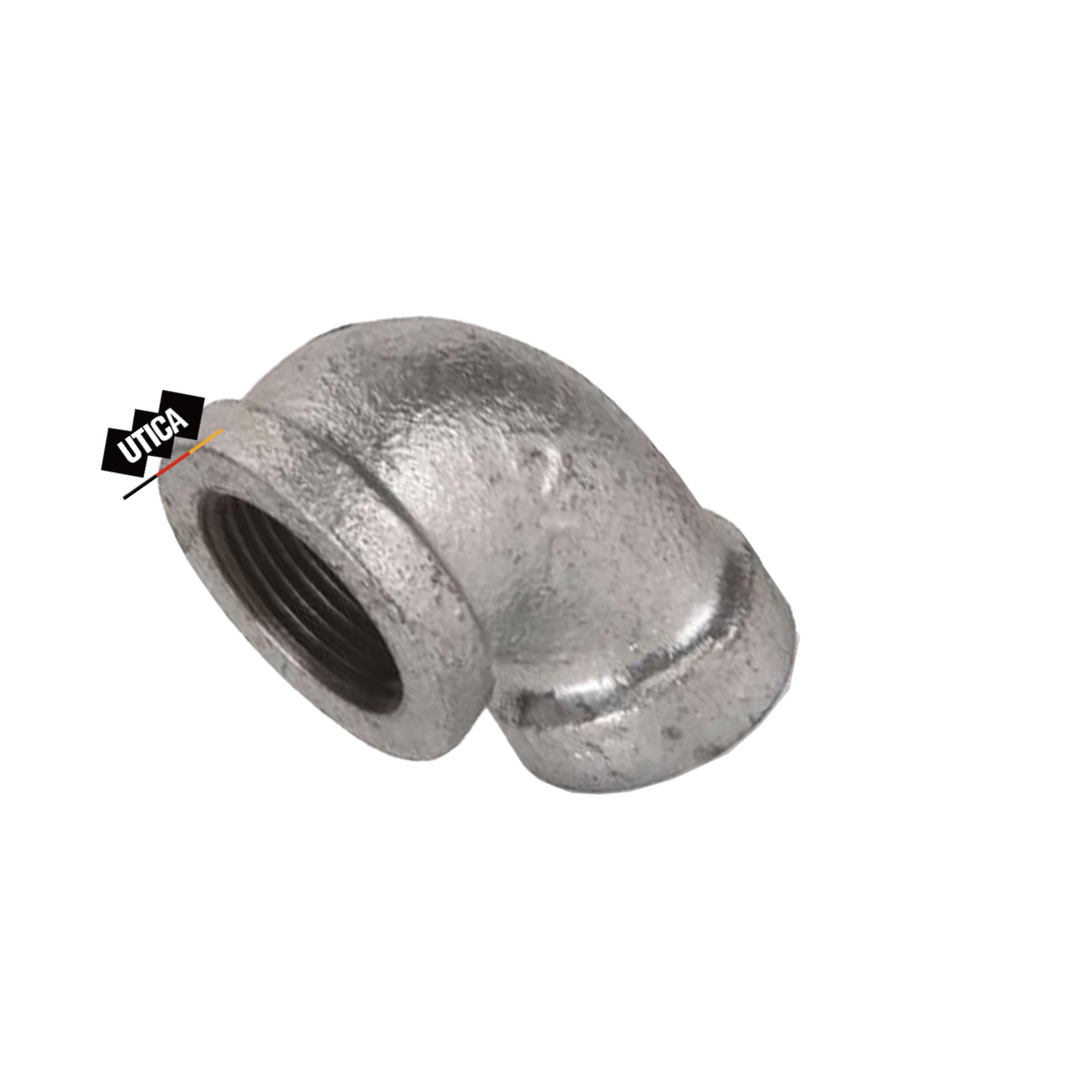 UTICA/优迪佧 镀锌铁螺纹90°弯头 镀锌铁 R1内 R1内 90° 10公斤 GE70-400-579 1个