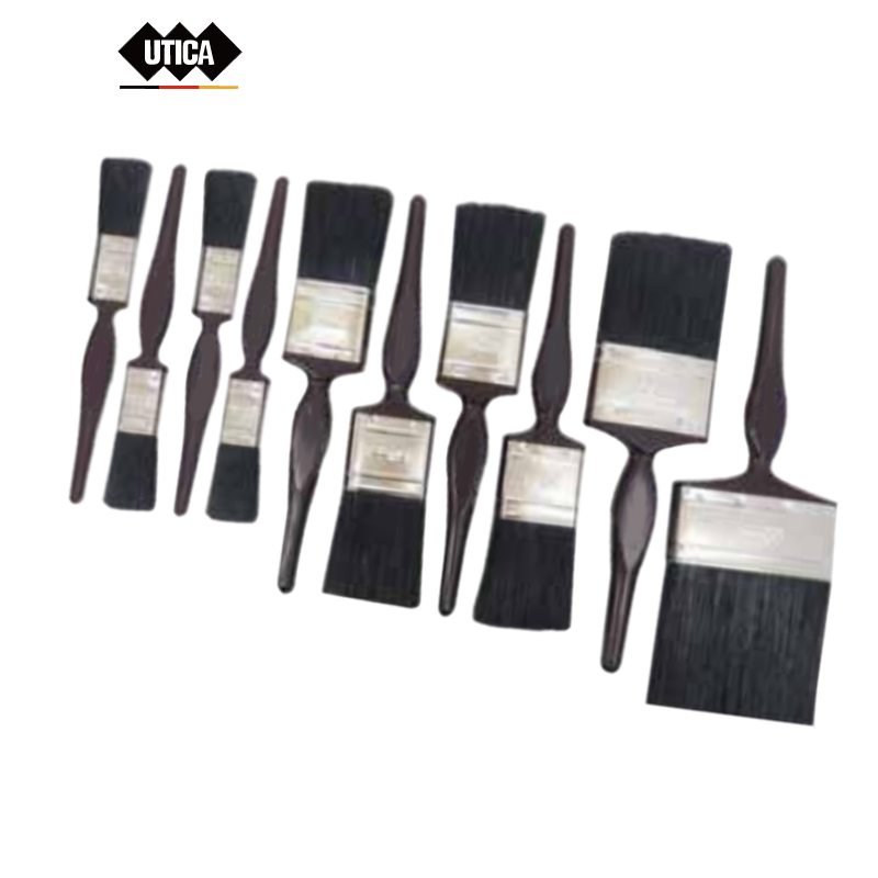 UTICA/优迪佧 工业级塑柄油漆刷 纯黑猪鬃 2.60kg 100mm MT40-400-730 1把