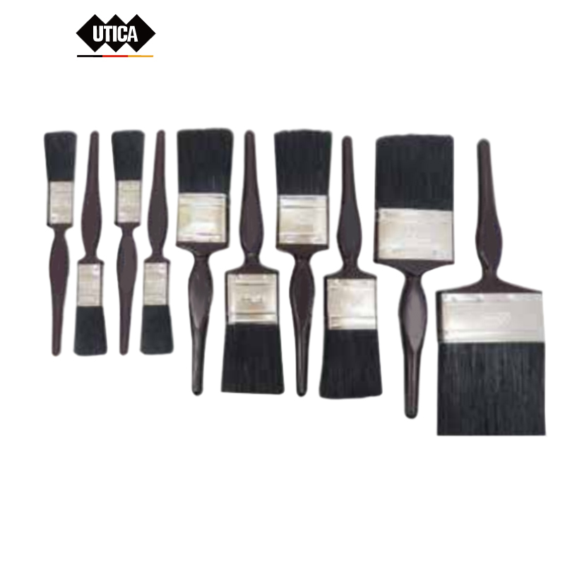UTICA/优迪佧 工业级塑柄油漆刷 纯黑猪鬃 2.60kg 100mm MT40-400-730 1把