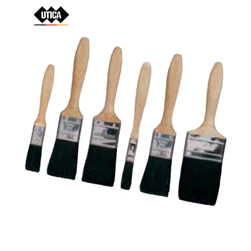 UTICA/优迪佧 专业级木柄油漆刷 纯黑猪鬃 75mm 2.50kg MT40-400-738 1把