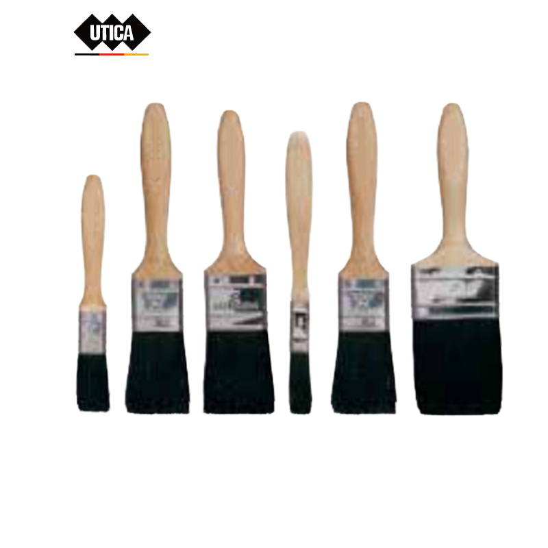 UTICA/优迪佧 专业级木柄油漆刷 纯黑猪鬃 75mm 2.50kg MT40-400-738 1把