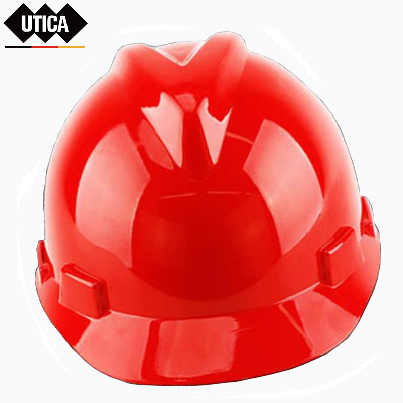 UTICA/优迪佧 消防PE-V字红色传统型安全帽 塑料 红色 是 UT119-100-982 1件