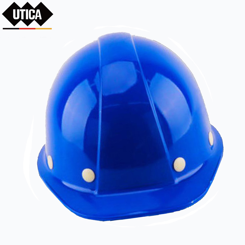 UTICA/优迪佧 消防PE-Y蓝色一字玻璃钢型安全帽 塑料 蓝色 是 UT119-100-990 1件