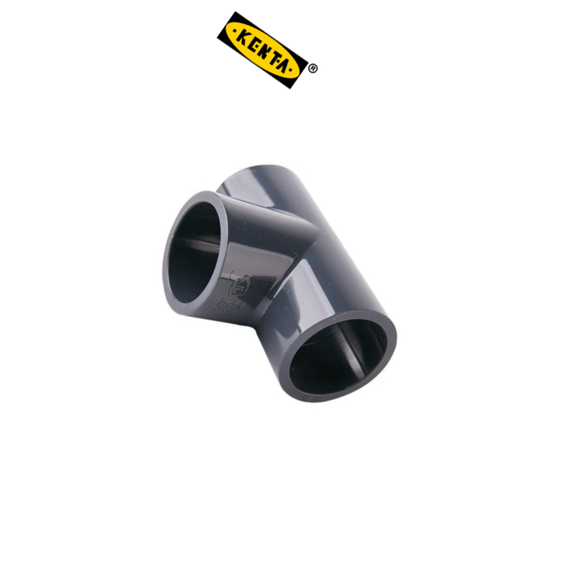 KENTA/克恩达 硬聚氟乙烯90°三通 DN15 灰色 DK110-200-108 1个