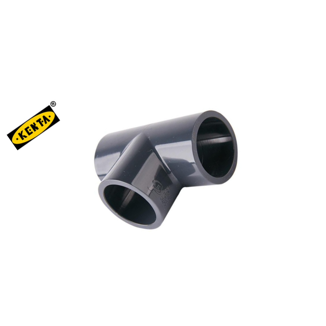 KENTA/克恩达 硬聚氟乙烯90°三通 DN15 灰色 DK110-200-108 1个