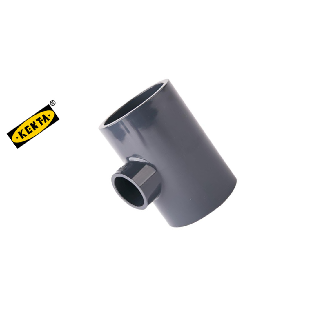 KENTA/克恩达 硬聚氟乙烯异径三通 DN25*15 灰色 DK110-200-124 1个
