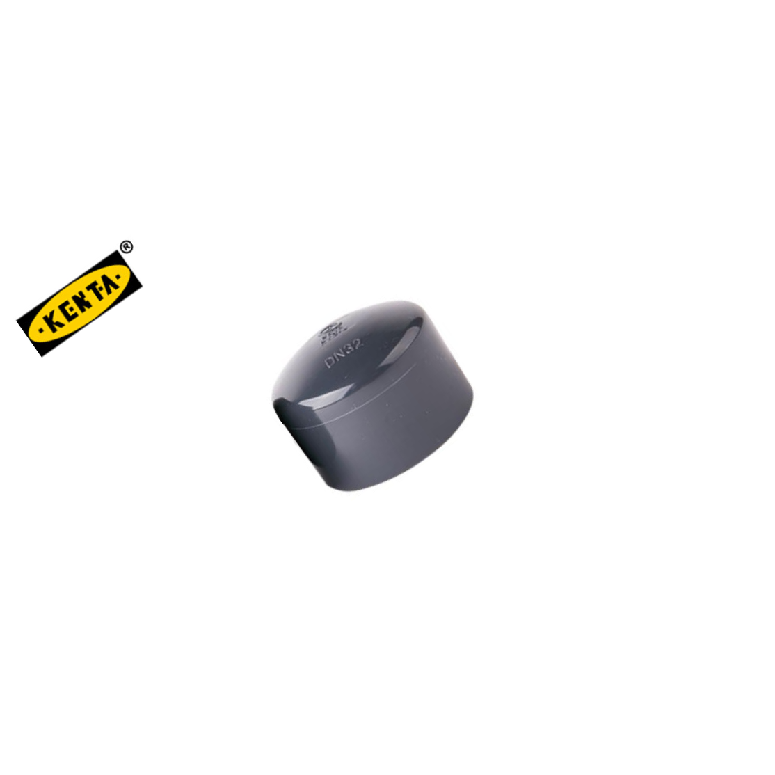 KENTA/克恩达 硬聚氟乙烯管堵 DN100 灰色 DK110-200-186 1个