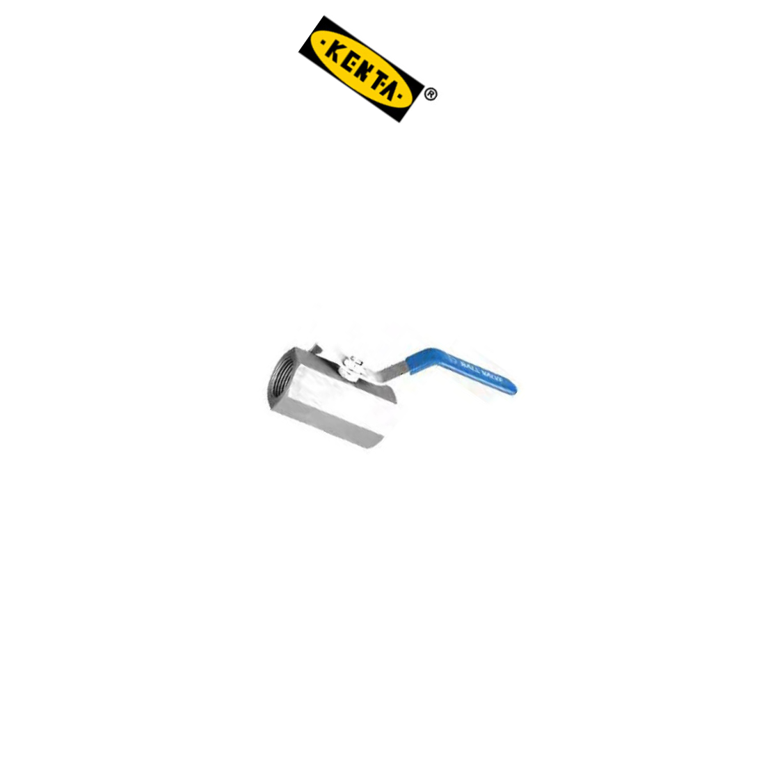 KENTA/克恩达 一片式六角碳钢阀门 丝扣球阀 WCB碳钢 内螺纹 DN25 16bar DK110-200-544 1台