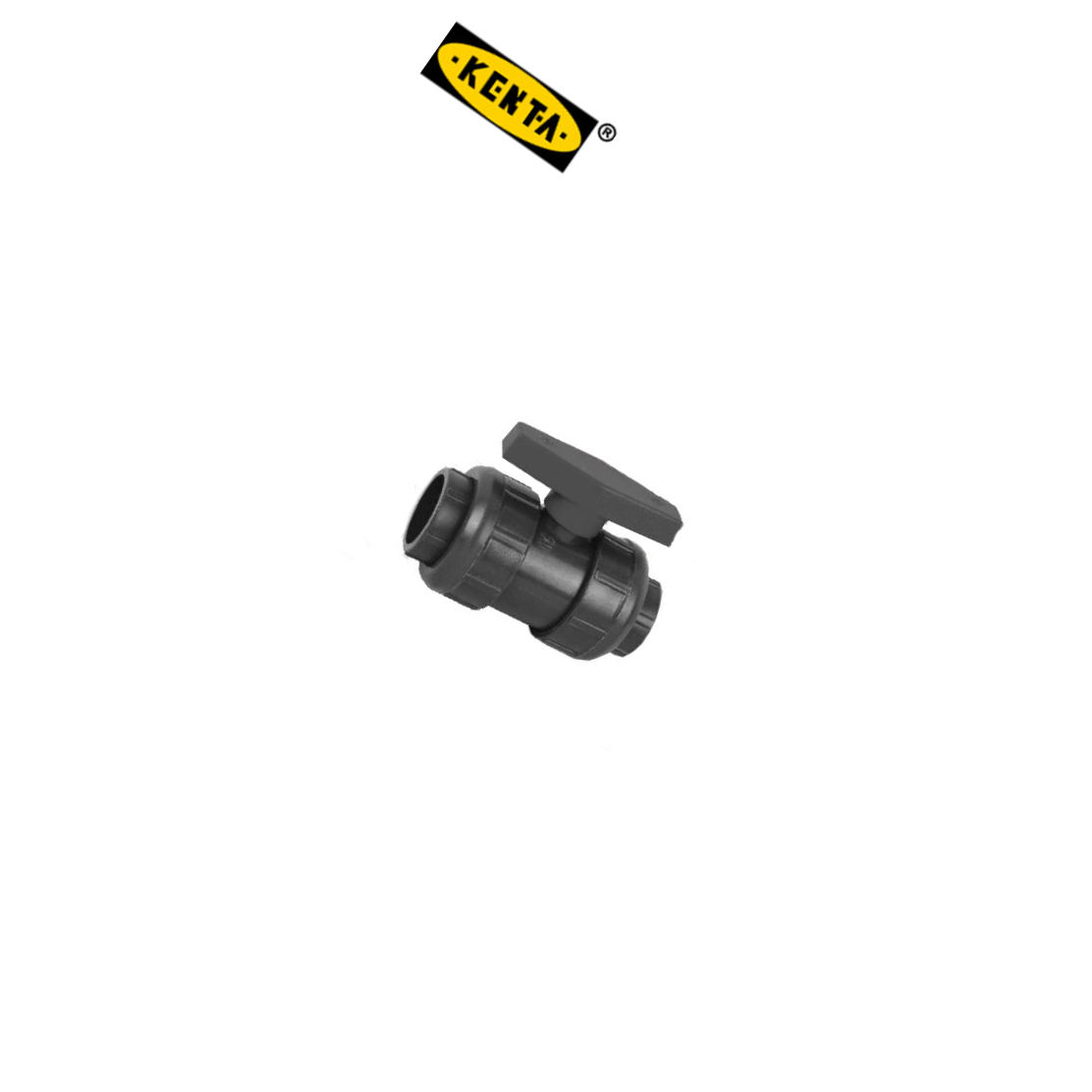 KENTA/克恩达 玻纤增强聚丙烯承插式球阀 其他 FRPP增强聚丙烯 双由令 DN25 10bar DK110-201-107 1个