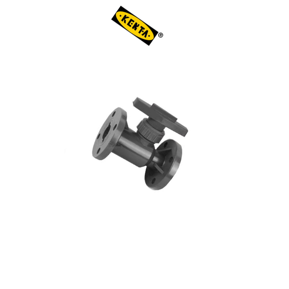 KENTA/克恩达 玻纤增强聚丙烯法兰式球阀 法兰球阀 聚丙烯 法兰连接 DN25 1mpa DK110-201-31 1个