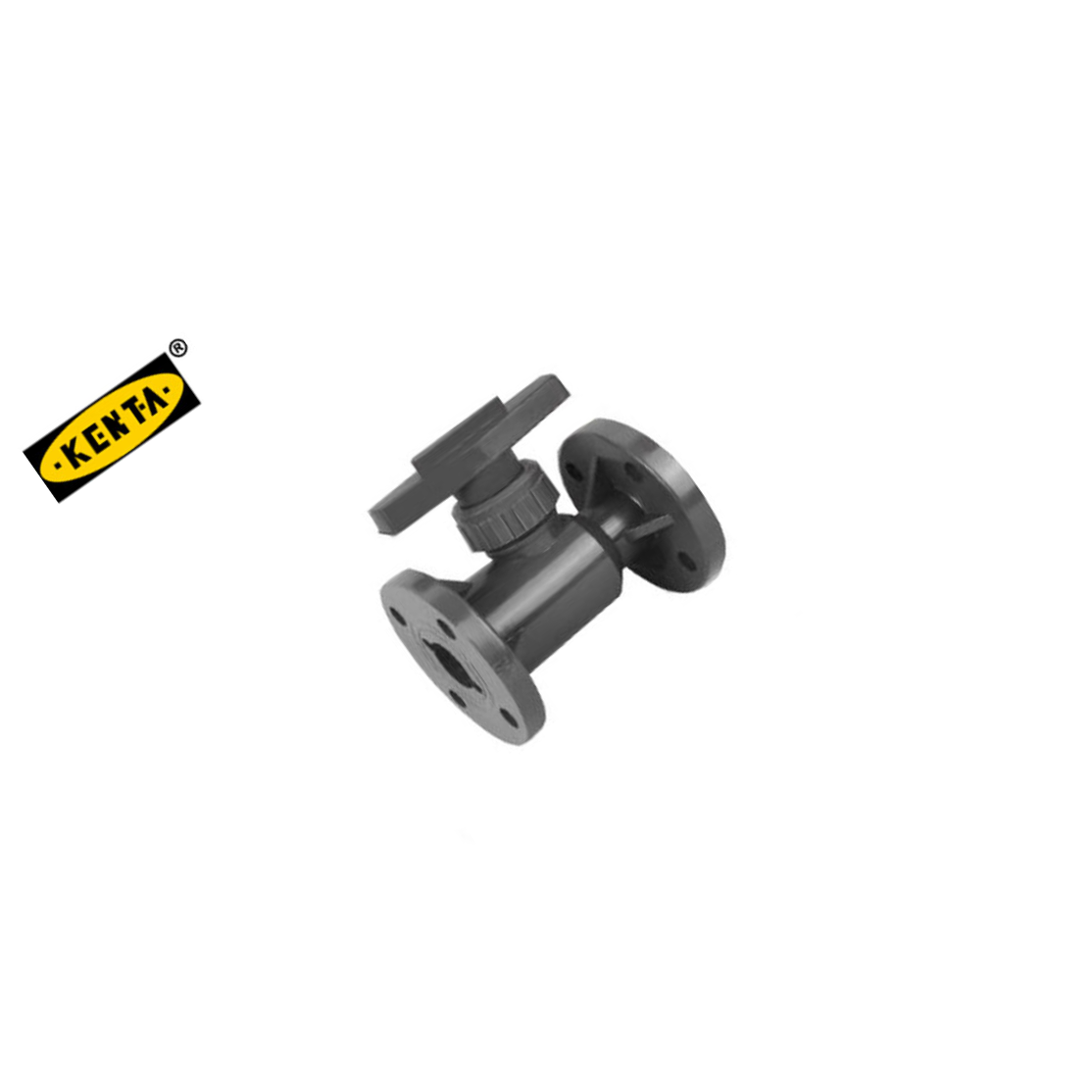 KENTA/克恩达 玻纤增强聚丙烯法兰式球阀 法兰球阀 聚丙烯 法兰连接 DN25 1mpa DK110-201-31 1个