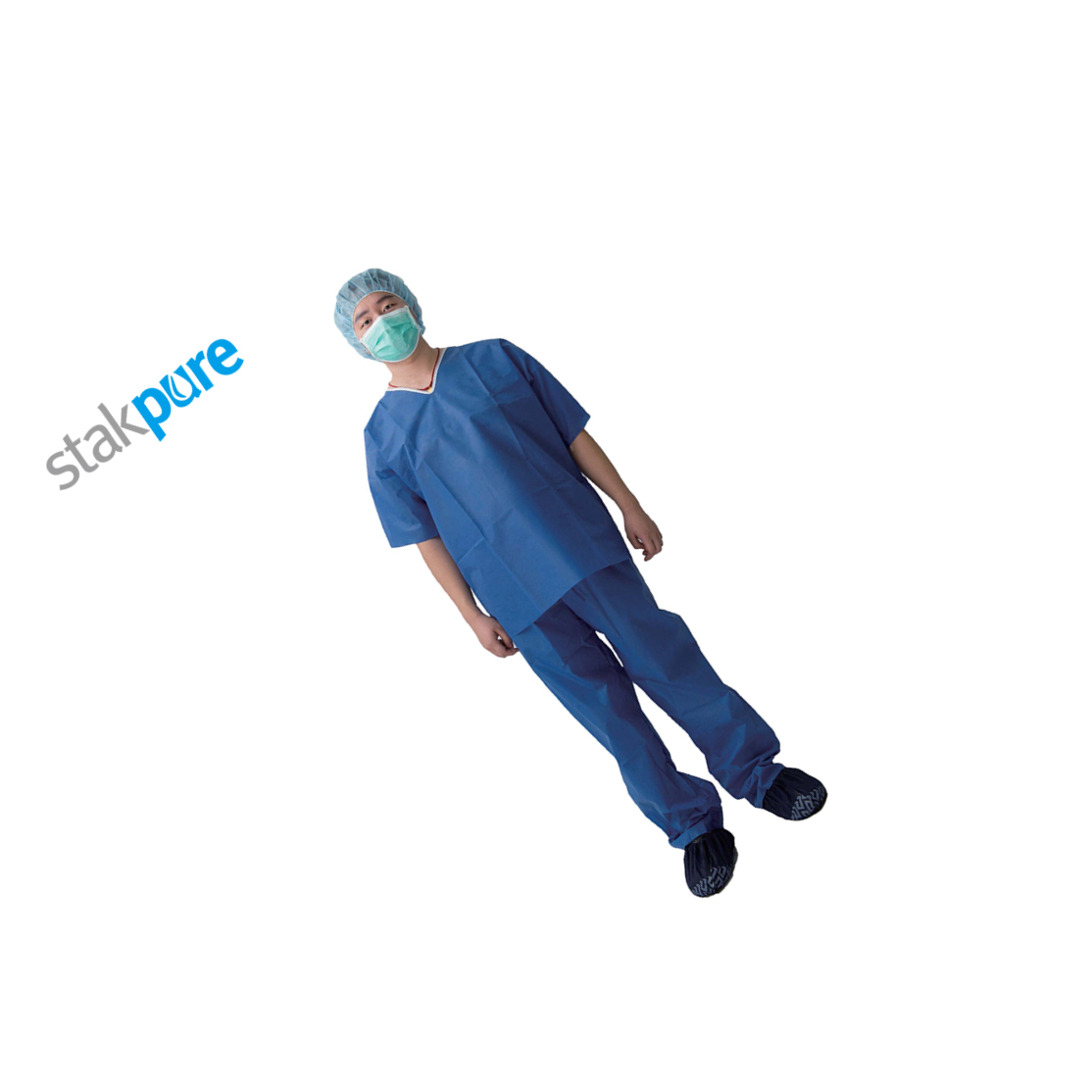 stakpure/斯塔克普尔 SPP一次性检查服套装 M 深蓝 SMS SR5T684 1件