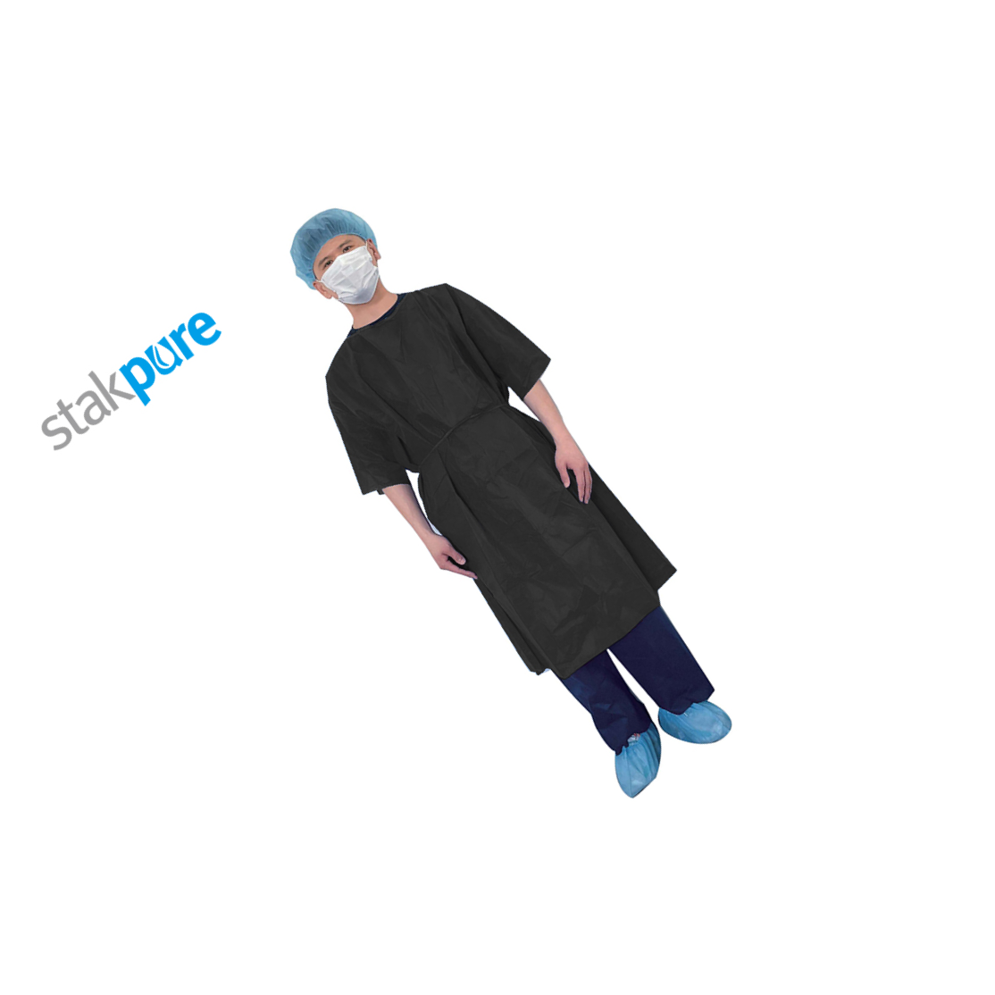 stakpure/斯塔克普尔 SMS一次性病人服 M码 黑色 SMS SR5T693 1件