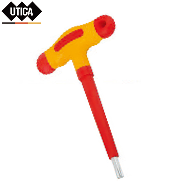 UTICA/优迪佧 耐高压绝缘T形梅花扳手 150mm S2合金钢 红黄双色 GE80-502-262 1把