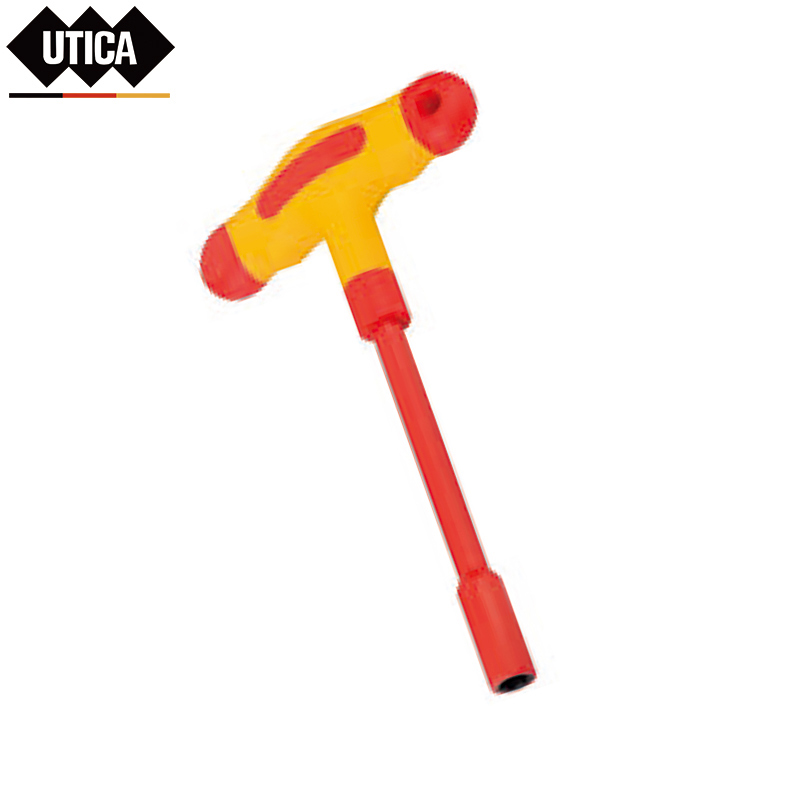UTICA/优迪佧 耐高压绝缘T形套筒 5.5mm 200mm 50BV合金钢 红黄双色 GE80-502-270 1把