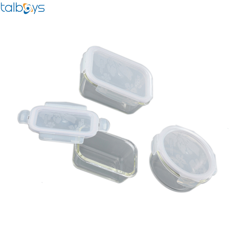 talboys/塔尔博伊斯 耐热玻璃保存容器 130ml 主体／硼硅酸玻璃、盖子／PP、密封垫／硅 φ100*50mm TS291296 1个