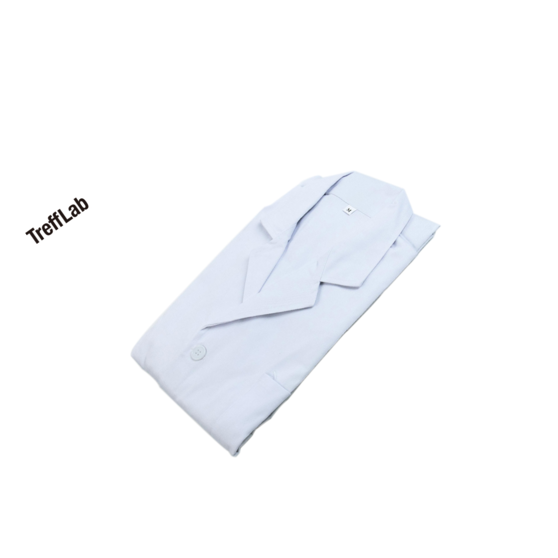 Trefflab/特瑞夫 白大衣 白大褂 实验服 不束腰 M码 白色 涤纶 96102334 1件