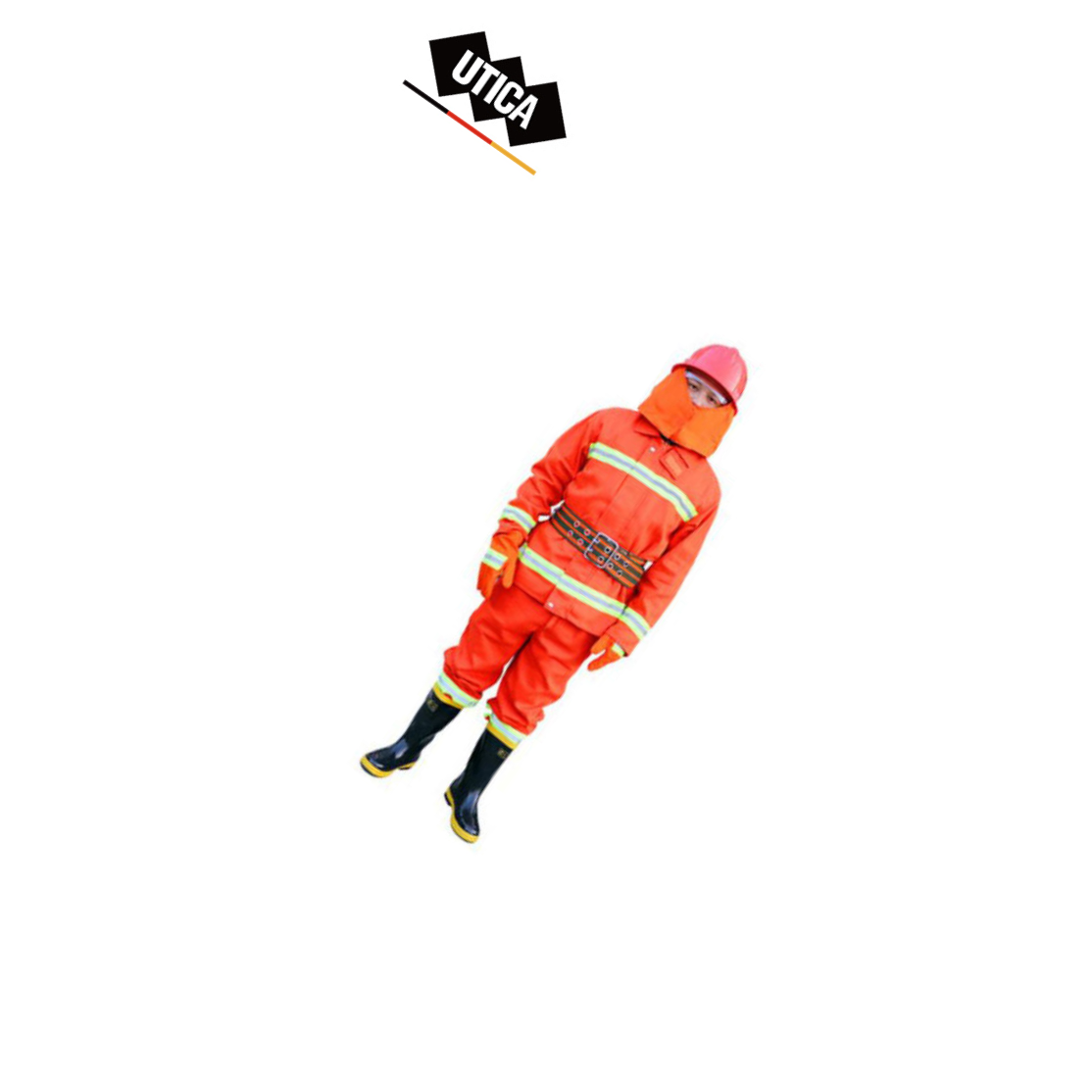 UTICA/优迪佧 消防服训练服97款单衣裤(桔色款)) 28cal/cm² S-3XL 橙色 阻燃面料、隔热毡等材料 UT119-100-1050 1件