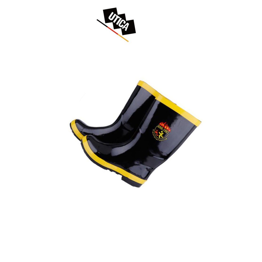 UTICA/优迪佧 消防97款便消防靴 44码  UT119-100-1086 1件
