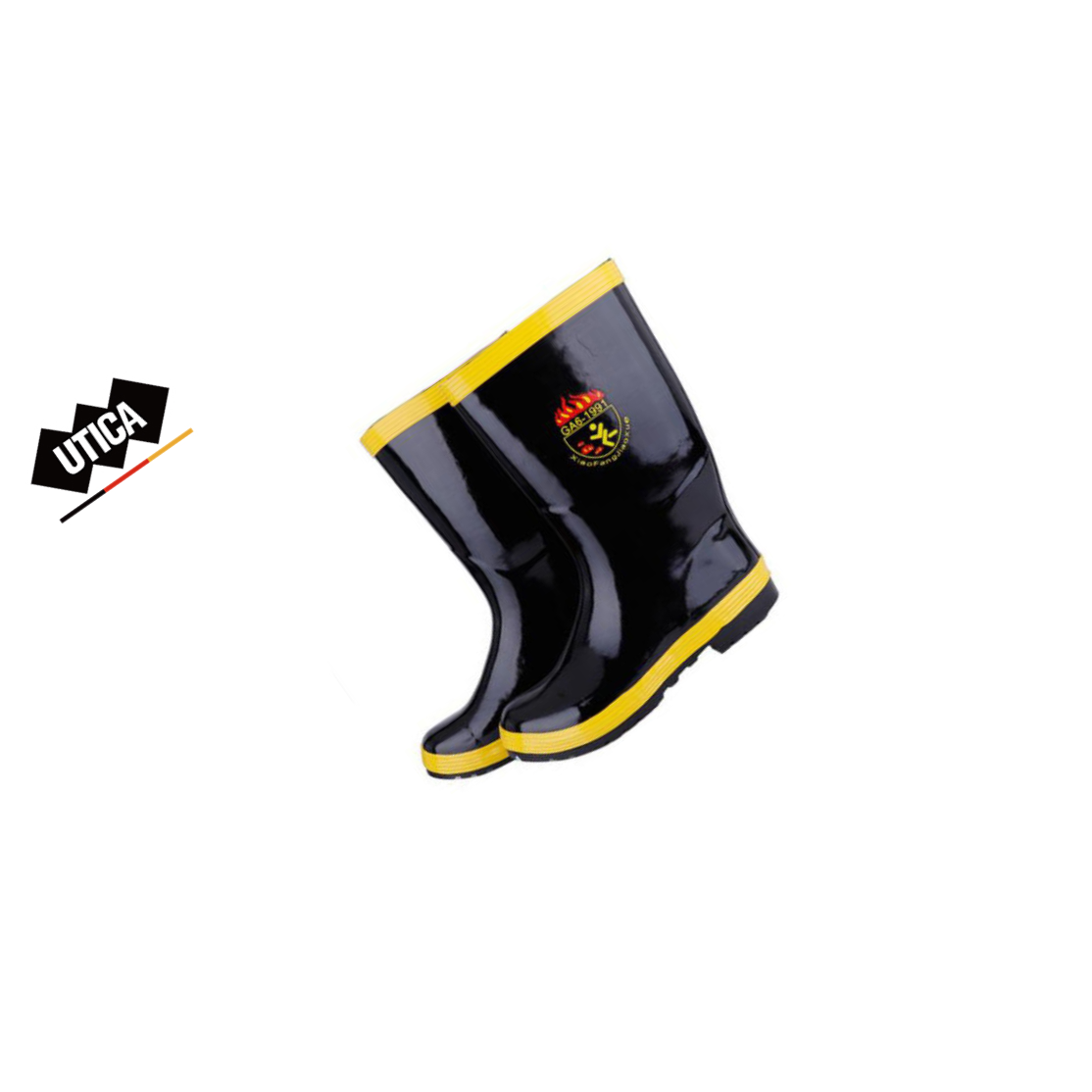 UTICA/优迪佧 消防97款便消防靴 44码  UT119-100-1086 1件