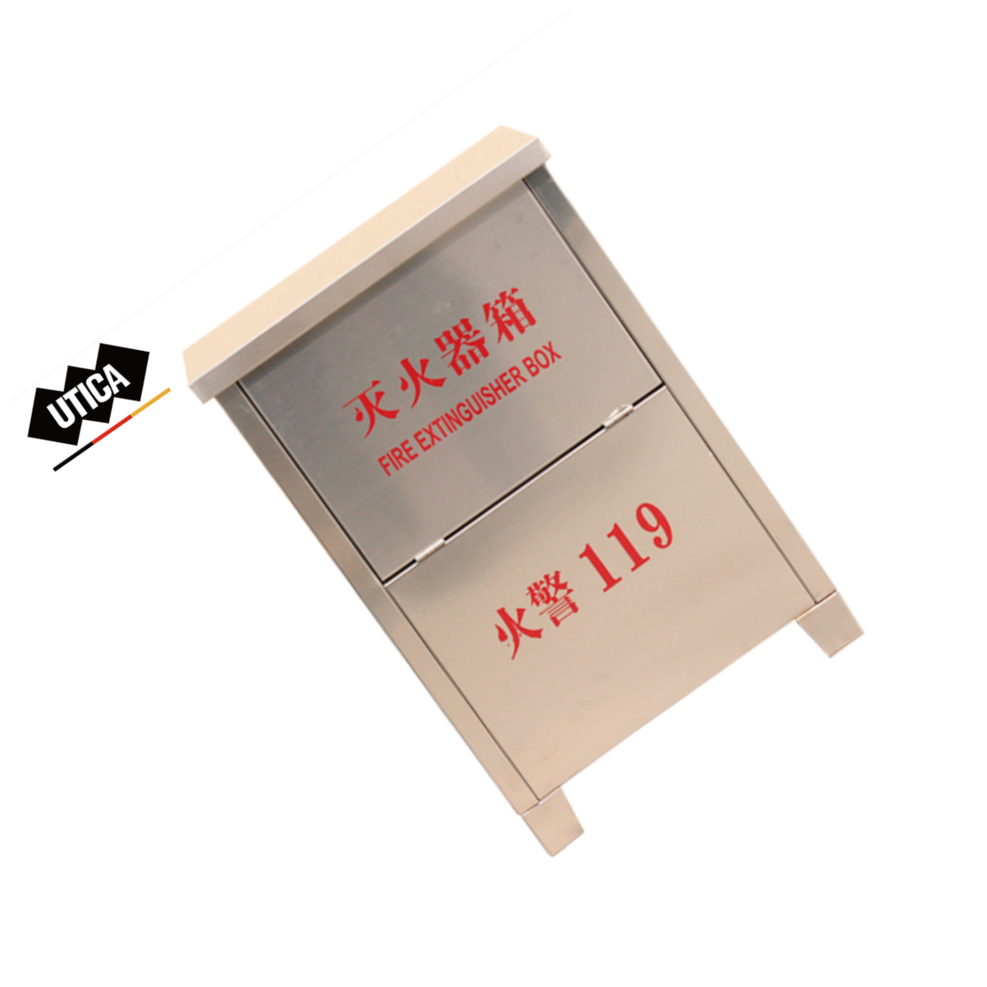 UTICA/优迪佧 消防304不锈钢3kg二氧化碳(空箱) UT119-100-344 3KG