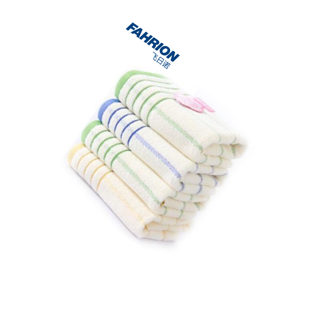 FAHRION/飞日诺 毛巾 76*34cm 兰、黄、绿 纯棉 GD99-900-1418 1条